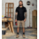 Bermuda de trabalho Stretch X Bege