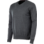 Pullover Gola em V Cinzento