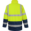 Parka de Trabalho 4 em 1 Alta Visibilidade 2/2 Amarelo/Azul-marinho