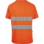 T-shirt Manga Curta Alta Visibilidade Laranja