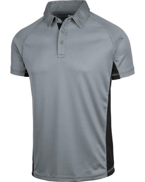 Polo Dry-Tech de Trabalho Cinzento/Preto