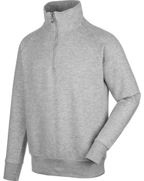 Sweatshirt Job + meio fecho Cinzento