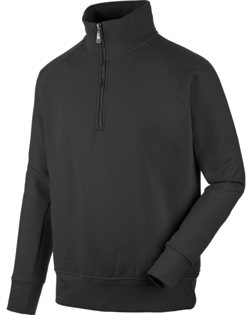 Sweatshirt Job + meio fecho Preto