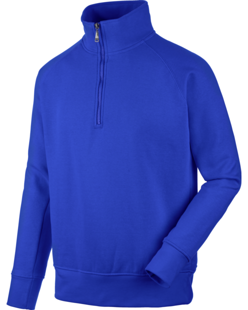 Sweatshirt Job + meio fecho Azul Real
