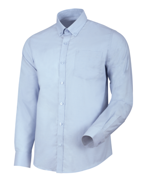Camisa Homem Oxford Manga Comprida Azul