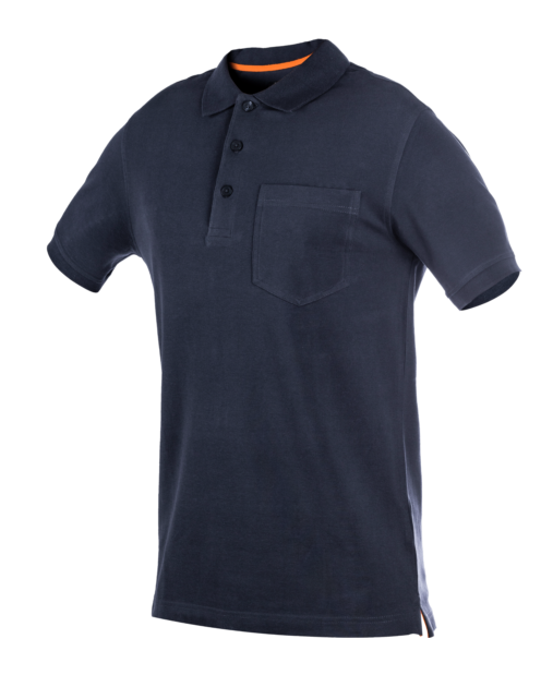 Polo Job + Com Bolso Azul-Marinho