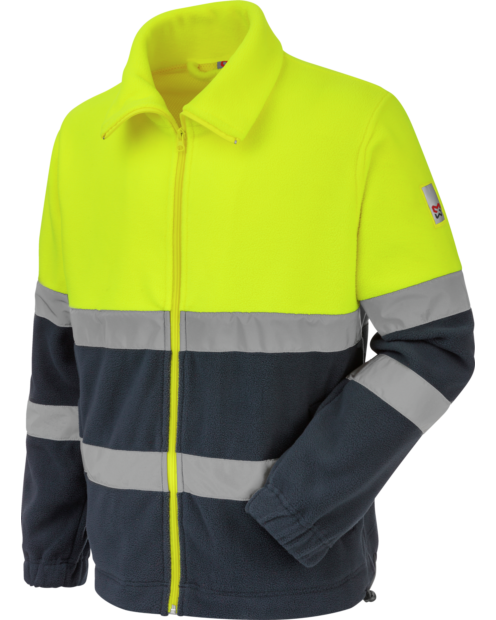 Polar de Trabalho Alta Visibilidade 1/2 Amarelo/Azul-marinho