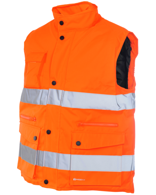 Colete de Trabalho Alta Visibilidade 2/2 Laranja