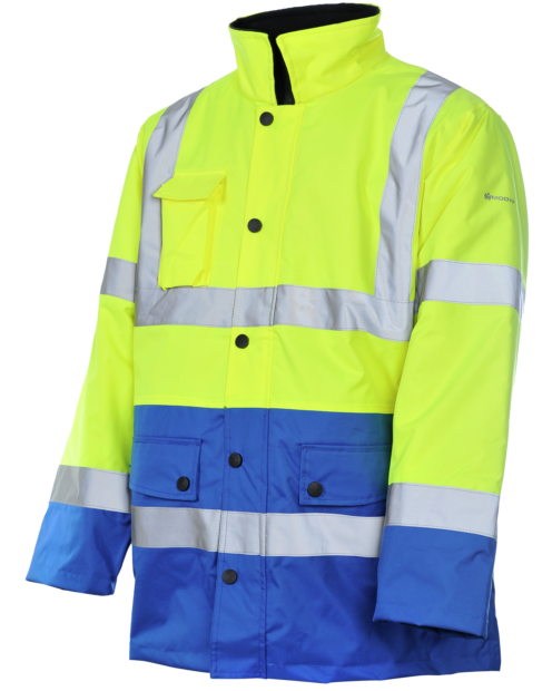 Parka de Trabalho Alta Visibilidade 3/2 Amarelo/Real
