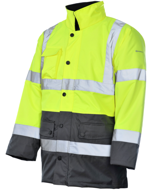 Parka de Trabalho Alta Visibilidade 3/2 Amarelo/Cinzento