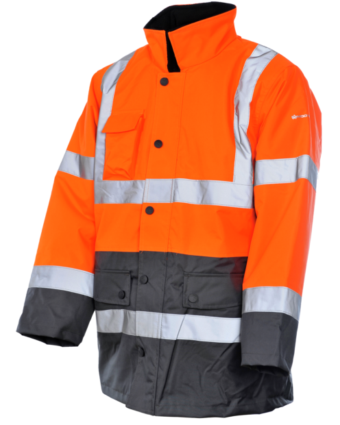 Parka de Trabalho Alta Visibilidade 3/2 Laranja/Cinzento