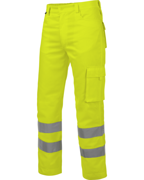 Calças de Trabalho Térmicas Alta Visibilidade 2/2 Amarelas