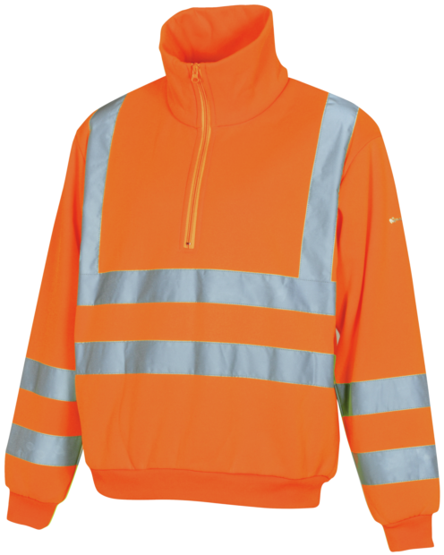 Sweatshirt de Trabalho Alta Visibilidade 3/2 Laranja